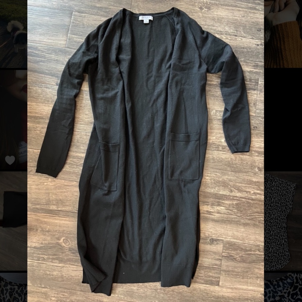 Black Duster Cardigan